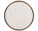 French Bistro Table, White Marble and Iron Base, 20" Diameter
