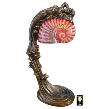 Design Toscano Siren Of The Sea Art Deco Lamp