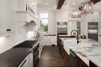 Example of a cottage kitchen design in Atlanta