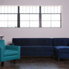 Harrison 2-Piece Sectional Sofa, Blueberry, Chaise on Right