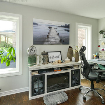 New Picture Windows in Stylish Home Office - Renewal by Andersen Greater Toronto