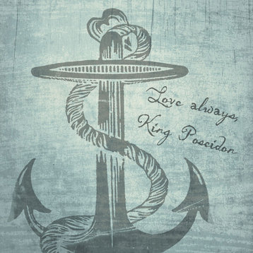 Love Always King Poseidon, 16" H X 16" W
