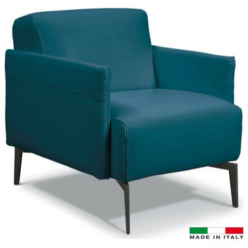 Ines Allegro Accent Chair, Full Grain Italian Leather