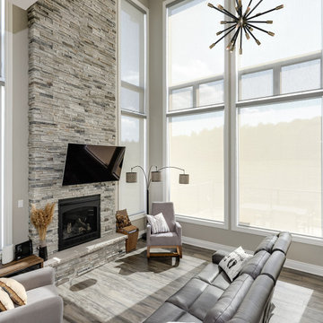 Emmett Road Custom Home - Living Room