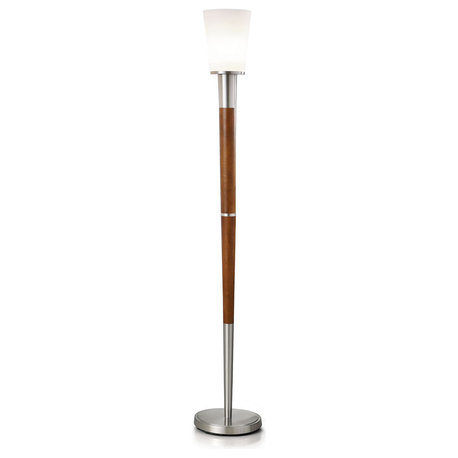 Manhattan 73" Wood Torchiere Floor Lamp