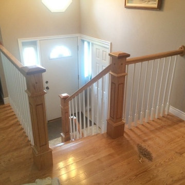 Clear Coat & White Staircases
