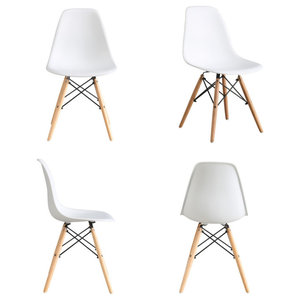 Brockway Cove Tufted Dining Chairs Cream and Antique Java, Set of 2