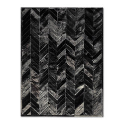 Yves Cowhide Rug (Black) - Products