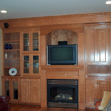 Entertainment Center | Fireplace | Bookshelves