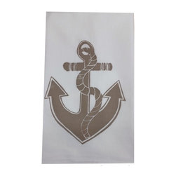 Coastal Tea Towels-Anchor - Dish Towels