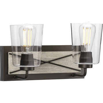 Briarwood Collection 2-Light Bath and Vanity, Graphite