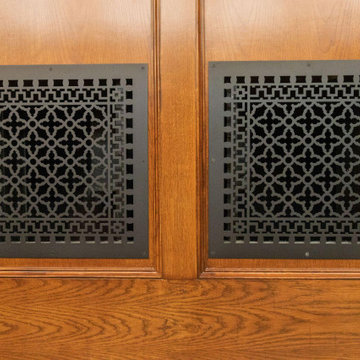Oxford‑Inspired Great Hall with Custom Scroll Grilles