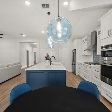 Seamless Kitchen to Living Transition
