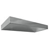 Stainless Steel Floating Shelf, 36"x10"x2.5"