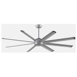 Fanimation Fans - Fanimation Fans FPD7997SLW-64SLW Stellar Custom 8 Blade Ceiling Fan with Handhel - 1 Year WarrantyStellar Custom 8 Bla Silver *UL: Suitable for wet locations Energy Star Qualified: YES ADA Certified: n/a  *Number of Lights: 1-*Wattage:18w LED bulb(s) *Bulb Included:Yes *Bulb Type:LED *Finish Type:Silver