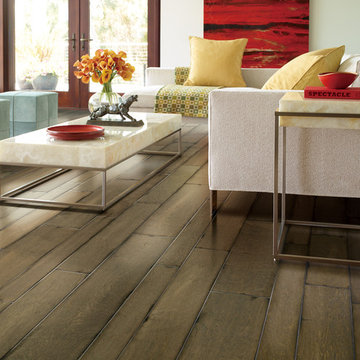 Random-Width and Wire-Brushed Maple Flooring. Fountainbleau