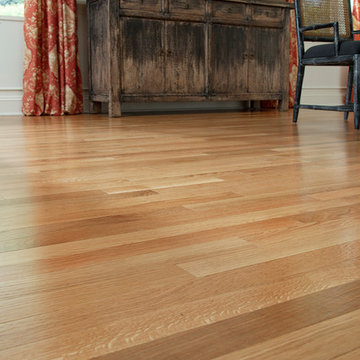 Sophisticated, Country, Large Dining Room - Hampton Solid, Natural White Oak Har