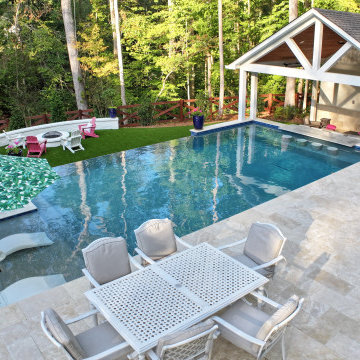 Pool & Pavilion from Entertaining Terrace