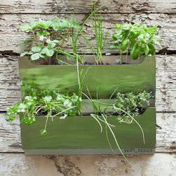 Dual Stainless Steel Wall Planter - Products