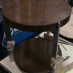 Burl Veneer Side Table - Side Tables And End Tables