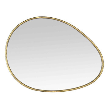 Pebble Gold Mirror, 60x80 cm