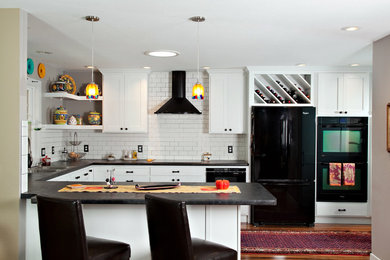 This is an example of a transitional kitchen in Other.