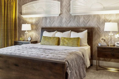 Inspiration for a contemporary bedroom remodel in Las Vegas