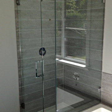 90 Degree Frameless Glass Shower Doors, Greater Vancouver Shower Glass