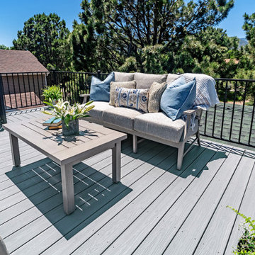 Multi-Level Mountain Home Deck