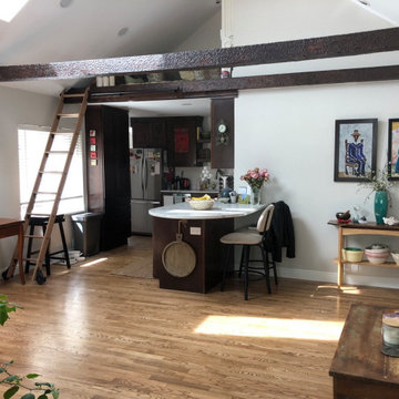 University Park Renovation - Living Room & Kitchen, with Loft