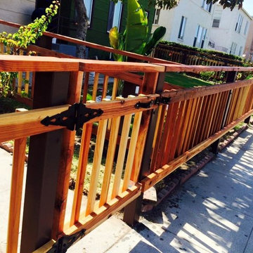 Heart Redwood Fence