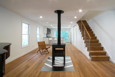 Trendy living room photo in Philadelphia