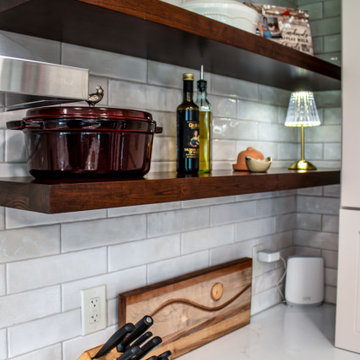 Custom Two-Tone Shaker Style Kitchen with Storage Organization