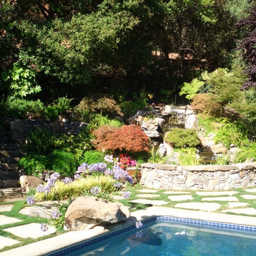 Los Gatos Outdoor Water Feature & Patio