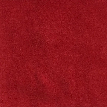 Light Suede Microsuede Fabric, Chinese Red