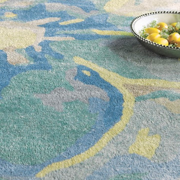 Blue Poppies Rug