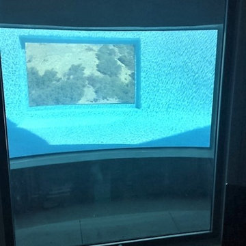 Brentwood - Hillside 360 Overflow Infinity Swimming Pool with Windows and Spa