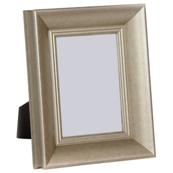 5" x 5" Gilded Silver 2" Eleganza Wood Picture Frame