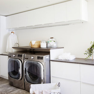 75 Most Popular Galley Laundry Room With Laminate Countertops