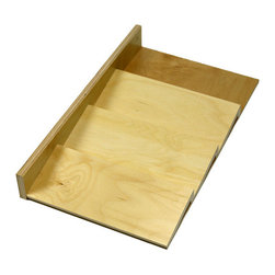 Economy Wood Spice Tray Organizer (SP-FD-03-L) Unit Width 17 1/8" with Left side - Spice Jars And Spice Racks