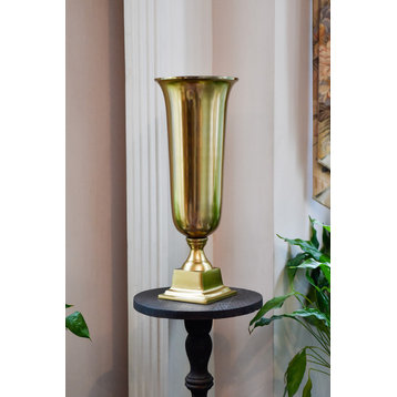 Large Gold Urn Vase