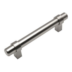 Cosmas - Cosmas 161 Series Solid Metal Satin Nickel European Bar Pulls, 3-3/4" Hole-Spaci - Cabinet And Drawer Handle Pulls