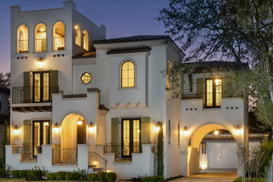 Mediterranean exterior in Tampa.