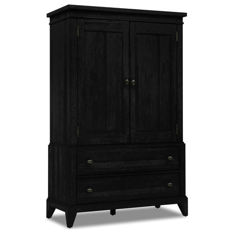 Today's Traditions Armoire- With  1 Clothing Rod, Cedar Lined Bottom-Drawer