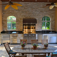 Outdoor back splash