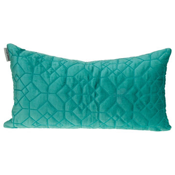 Parkland Collection Sora Transitional Aqua Throw Pillow PILL21312P