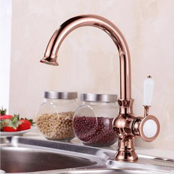 New Arrival Antique Brass Rose Gold Kitchen Sink Faucet TA0218R - Kitchen Faucets