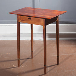 24e Signature Line - Side Table featuring African Mahogany with an Ebony Pull - Side Tables And End Tables