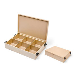Wood and Velvet Box (Moka) - Wardrobe Storage Solutions