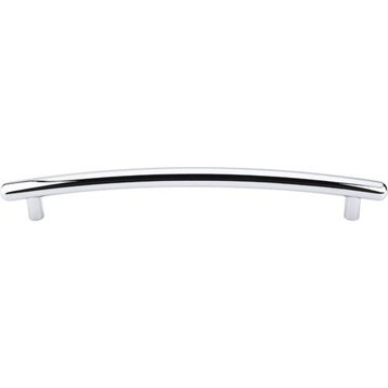 Top Knobs  -  Curved Appliance Pull 12" (c-c) - Polished Chrome